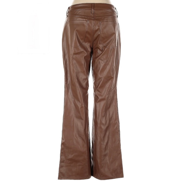 faux leather pants by Wild fable, brown size 12 - Picture 4 of 4